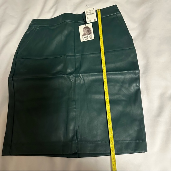 Jaclyn Smith Green Pencil Skirt Knee-Length Work NWT - Picture 5 of 16